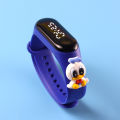 Children's Digital Watch Cartoon LED Display Night Light Waterproof Silicone Strap. 