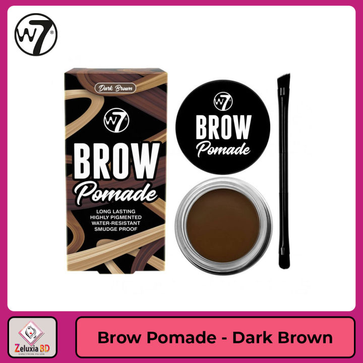 W7 Dark Brown Brow Pomade - Eyebrow Makeup for Women