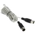 9.8FT Midi Male to Male DIN 5-Pin Music Instrument Extension Cable Connector. 