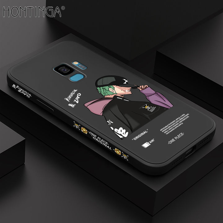 Hontinga for Samsung Galaxy S9 Back Cover Green Hair Boy Side