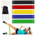 Resistance Bands Set for Men and Women, Pack of 5 Different Levels Elastic Band for Home Gym Long Exercise Workout – Great Fitness Equipment for Training, Yoga. 