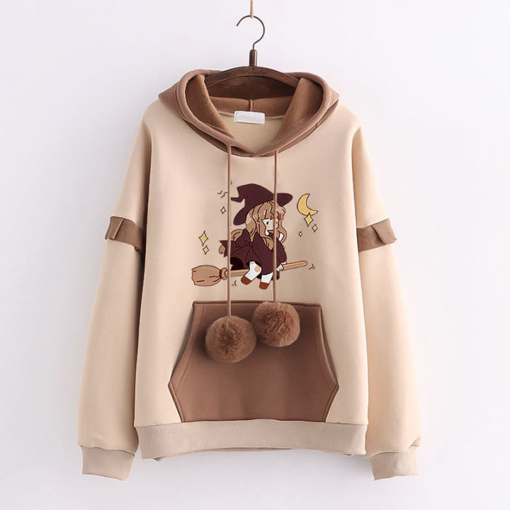 Junior%20high%20school%20student%20hairball%20foreign%20sweatshirt%20girl%20early%20autumn%20loose%20hoodie%20big%20boy%20cute%20dress%20-%20Image%203