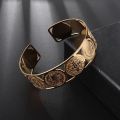 Stainless Steel Vintage Catholic Medal San Benito Bracelet Father Open Titanium Bracelet Women's Men's Religion Christmas Gift.