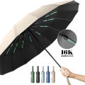 【selevn roind】16K Double Bones Large Umbrella Men Womens Windproof Compact Umbrellas Automatic Fold Business Luxury Sun Rain Umbrella Travel. 