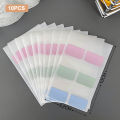 10PCS Morandi Color Cute DIY Photo Card Sleeve Stickers Index Labels Colorful Stickers Korean Style Bookmarks Sticky Notes. 