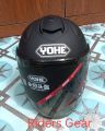 Yohe Matt Black Halfface Helmet For Riding Bike 882-B. 