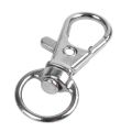 20Pcs Metal Clasp Swivel Trigger Clips Snap Hooks Key Ring Bags DIY Craft Silver.