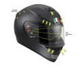K3 SV AGV E2205 SOLID MPLK  MATT BLACK FULL FACE BIKE HELMET. 
