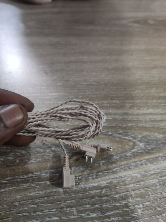 2pin%20Universal%20Black/Beige%20Adapter%20Cable%20Hearing%20Aid%20Receiver%20For%20Pocket%20Wire%20Standard%20Power%20Cord%20-%20Image%203