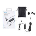 BOYA BY-M1 PRO II 3.5mm Lavalier Lapel Microphone for Mobile Phone PC Laptop Camera Wired Microphone for Speaking Audio Vlogging. 