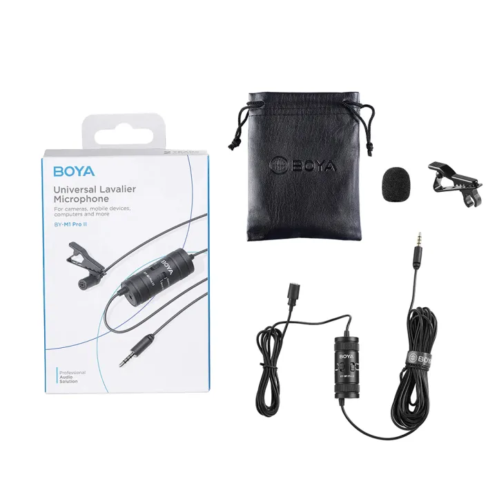 BOYA%20BY-M1%20PRO%20II%203.5mm%20Lavalier%20Lapel%20Microphone%20for%20Mobile%20Phone%20PC%20Laptop%20Camera%20Wired%20Microphone%20for%20Speaking%20Audio%20Vlogging%20-%20Image%209