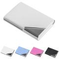 Business Name Card Holder PU Leather & Stainless Steel Multi Card Case Holder Wallet card ID Case For Men & Women.
