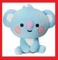 【Yurui】KPOP BTS BT21 Cute Cartoons Plush key ring Animal Doll Keychain Plush Standing Children Christmas Gift CHIMMY KOYA MANG RJ SHOOKY TATA. 