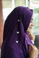 Butterfly Full Coverage One Loop Ready Hijab. 