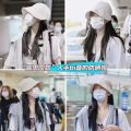 Zhao Lusi Same Sun Hat Women's Spring and Autumn Korean Drawstring Lightweight Sun-Proof Face Cover Sun Bucket Hat Peaked Cap.