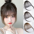 Fake Hair Air Bangs Seamless Clips in Front Fringe Girls Hairpiece. 