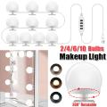 （New）2/4/6/10 Bulb LED Make Up Mirror Light Bulb Lighting Dimmable Wall Lamp 9 Level Brightne 3 Color UB Vanity Dreing Table Light tick on Mirror Light. 