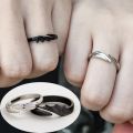 2Pcs Anime Angel Demon Couple Rings for Women Men Fashion Animal Adjustable Open Ring Promise Matching Couple Ring Party Gifts. 