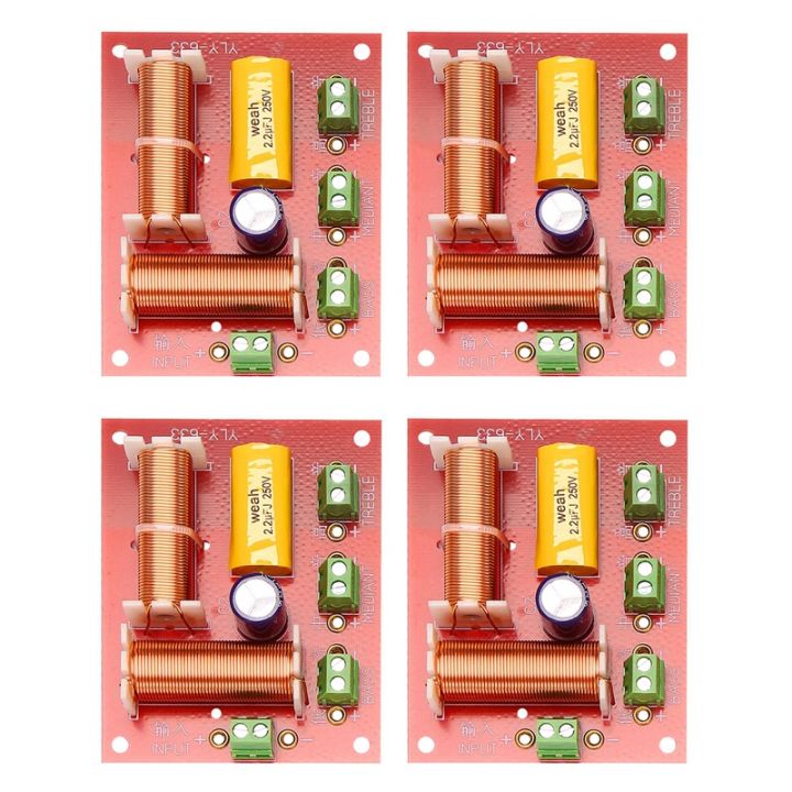 4Pcs%20200W%203%20Way%20Audio%20Speaker%20Crossover%20Treble%20+%20Midrange%20+%20Bass%20Independent%20Crossover%20Speakers%20Filter%20Frequency%20Divider%20-%20Image%202