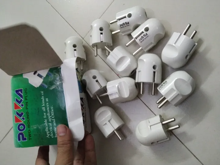 Universal%202%20Pin%20Plug%20Electrical%20Power%20Cord%20Connector%20.%20pokka%20two%20pin%20pluge%203%20pcs%20combo%20pack,%20pokka%20tow%20pin%20plug%20-%20Image%202