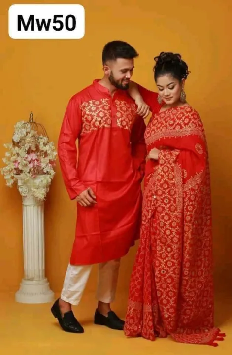 Stylish%20&%20fashionable%20New%20Matching%20best/Coupple%20Dress/For%20Men%20&%20Women%20/%20Saree%20&%20Panjabi/%20(Combo%20Set))%20-%20Panjabi%20-%20Panjabi%20For%20Men%20-%20Panjabi%20-%20Panjabi%20-%20Image%203
