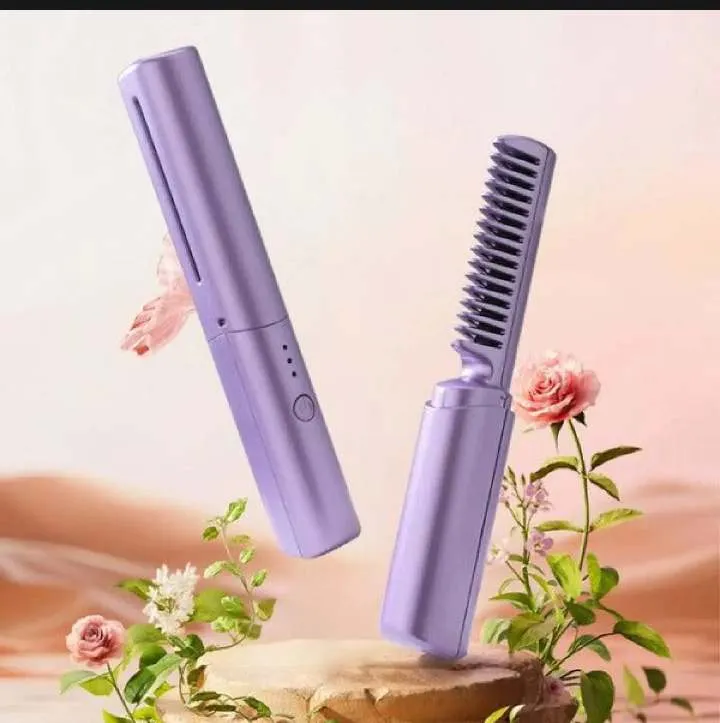 Rechargeable Mini Hair Straightener, Portable Usb Mini Cordless
