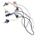 Practical Product 2pcs Zebra Faced Humbucker Double Coil Pickups Electric Guitar & 1pcs Guitar Wiring Harness Prewired 2 Volumes 2 Tones 4-500K Pots For LP Guitar. 