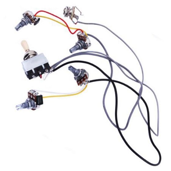Practical%20Product%202pcs%20Zebra%20Faced%20Humbucker%20Double%20Coil%20Pickups%20Electric%20Guitar%20&%201pcs%20Guitar%20Wiring%20Harness%20Prewired%202%20Volumes%202%20Tones%204-500K%20Pots%20For%20LP%20Guitar%20-%20Image%204