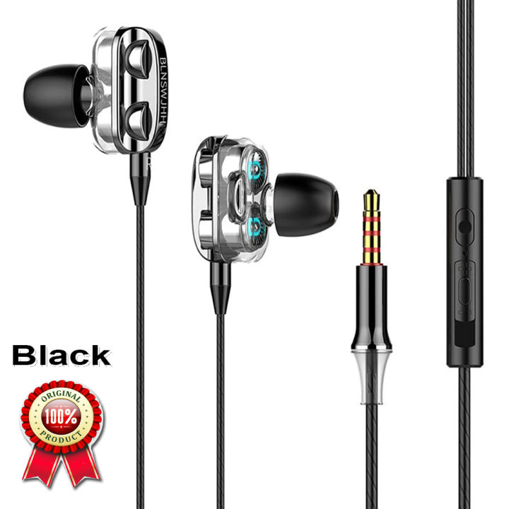Huadelai-Twin Horn V30 3.5Mm Super Bass Stereo In Ear Headphone Music In Ear Stereo Headphone - Headphone