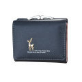 Cartoon Leather Women Wallets Pocket Ladies Purse Clutch Wallet Women Short Card Holder Cute Girls Deer Wallet Portfel.