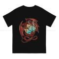 DnD Game T-Shirt Red Dragon Dice Classic Polyester T Shirt Homme Men Tee Shirt Ofertas Big Sale. 