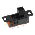 10 x DC 0.5A 50V 3 Position 2P2T DPDT Panel Mount Slide Switch SS23D32. 