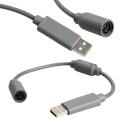 Converter Adapter Wired Controller PC USB Port Cable for Xbox 360 New (Grey). 