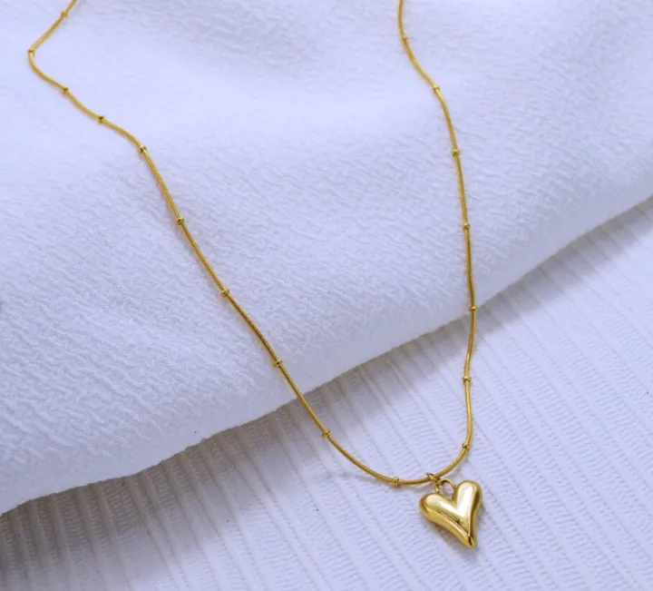 Heart%20Pendant%20Necklace%20For%20Women%20Metal%20Jewelry%20Simple%20Chain%20Choker%20Party%20Gift%20-%20Image%204
