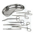 8 Piece Basic Minor Surgery Kit Steel Kidney Tray Surgical Instruments Set. 