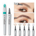 4 Points Eyebrow Tattoo Pen 5 Colors Liquid Brow Pencil Brown Microblading Ultra-Fine Eyebrow Pencil Waterproof Eyes Cosmetic.