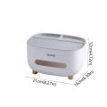 Style Tissue Box Holder Plastic Household Napkin Storage Box Practical Desk Organizer Office. 