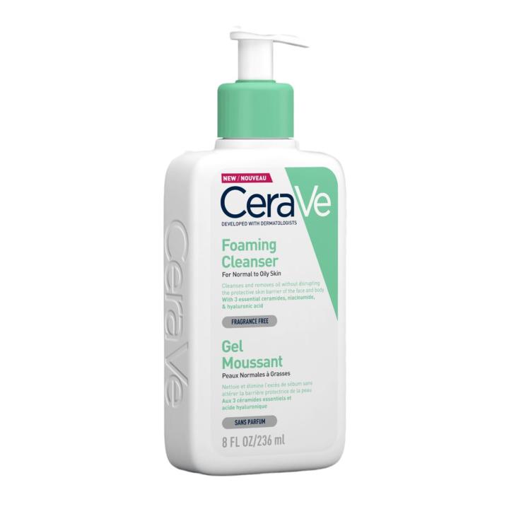 CeraVe Foaming Cleanser Face Wash For Normal to Oily Skin 236ml