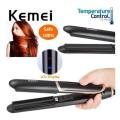 Kemei KM-2219 Ceramic Electric Hair Straightening Iron Infrared Hair Straightner. 