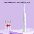 GeZhou Electric Sonic Toothbrush & Water Flosser USB Charge Waterproof 3 Modes 3 Brush Heads Toothbrushes Teeth Cleane Row. 