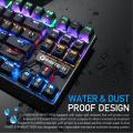 FANTECH MK871 Mechanical Keyboard 87 Key Gaming Keyboard Blue Switches Backlit RGB Ergonomics LED Light Professional Gamer.