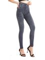 CUHAKCI Women Grey Jeans Workout Yoga Leggings Seamless Soft Jeggings Women's Imitation High Elastic Denim Pencil Pants.
