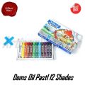 Doms Oil Pastels 12 Colour Box For Artists. 