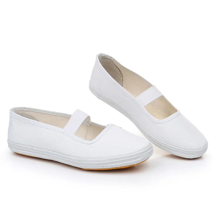 White%20Shoes%20Unisex%20Shoes%20Indoor%20Children's%20Shoes%20Canvas%20Shoes%20White%20Sneakers%20Gymnastics%20Shoes%20Court%20Sneakers%20Martial%20Arts%20Shoes%20White%20Work%20Shoes%20-%20Image%205