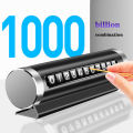 Aluminium Alloy Car Temporary Parking Plate Phone Number Display Card Plate Creative Roller Number Plate Car Styling Auto Accessories. 