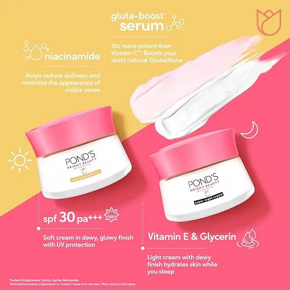 POND'S%20Bright%20Beauty%20face%20cream%20for%20brighter,%20glowing%20skin,%20Brightening%20day%20cream%20with%20SPF30,%20vitamin%20B3%20(niacinamide),%20vitamin%20E%20and%20glycerin%20-%2050g%20-%20Image%203