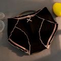 Pure Cotton underwear for women traceless girl mid waist Japanese style breathable oversized triangle top. 