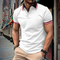 2024 New Men'S Classic Short Sleeve Polo Shirt Summer Top Casual T-Shirt Threaded Collar Oversized S-XXXL. 