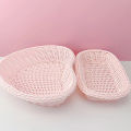 Love Heart Shape Basket Desktop Sweet Color Basket Photo Props For Home Storage Decoration Basket Nordic Storage Fruit Basket. 