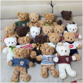 Manufacturer sweater bear teddy bear plush toy cute grab machine ragdoll doll children's activity gift doll.